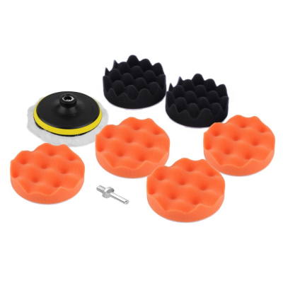 9pcs 4inch Polishing Sponge Pad M10 Drill Adapter Kit For Car Polisher