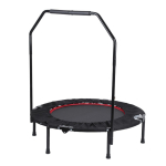 High Quality 40 inch Foldable Fitness Trampoline Jumping Bed Armrest