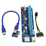 PCIE PCI-E Express 1X to 16X Mining Extender Riser Card USB3.0 V006C