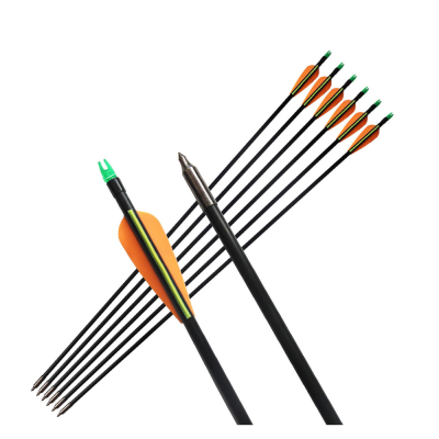 Fiberglass Archery Arrow Fixed Point Compound / Recurve Bow Anak Panah