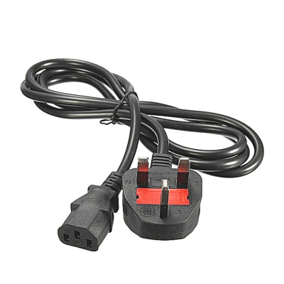 1.8m UK 3 Pin Power Cord Cable 13A Fuse Desktop Computer Monitor