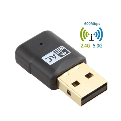 600Mbps Dual Band 2.4GHz 5GHz PC USB WiFi Adapter Dongle