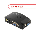 NEW AV to VGA Converter Video TV to PC Signal Adapter Switch Box