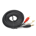 1.5m Gold-Plated 3.5mm Stereo Audio Aux to 2 RCA L/R Cable 