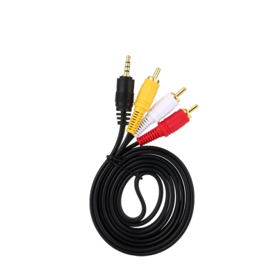 1.5M Stereo Audio Aux 3.5mm Male (3 Line) to 3 RCA Male Cable