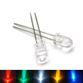 5mm Transparent Body Super Bright LED -White, Red, Yellow, Blue, Green