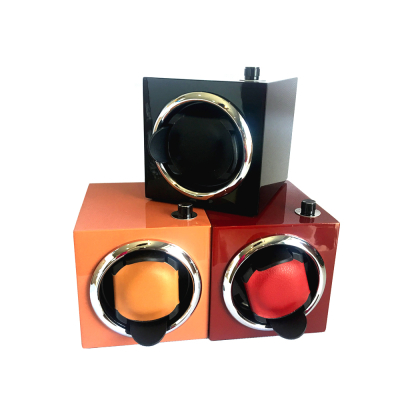 Compact Piano Gloss Single Watch Winder with 5 Mode Rotation