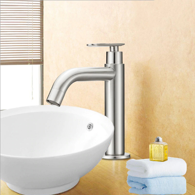 304 Stainless Steel Basin Sink Water Tap Faucet 2/4" Table (2798)