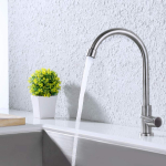 304 Stainless Steel Single Fixed Water Tap Table Mount 2/4inch