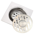 Floor Drain 10cm 3 layer Anti Odour [Dual Use] Stainless Steel (stock)