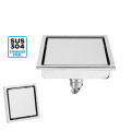 304 Stainless Steel Invisible Floor Drain 3 Layer Anti Odor