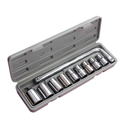 10pcs 1/2" L Type Combination Socket Spanner Wrench Box Tool Set