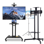 Adjustable Portable Mobile TV STAND TROLLEY cart