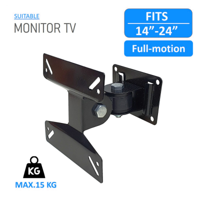 Universal 14-24 inch 180 Degree F01 TV Adjustable Wall Mount Bracket