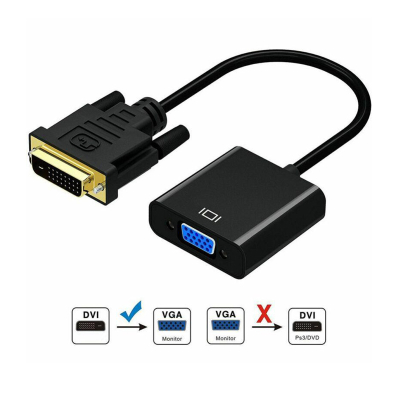 DVI 24+1 DVI-D Dual Link Male to VGA Female Adapter Converter