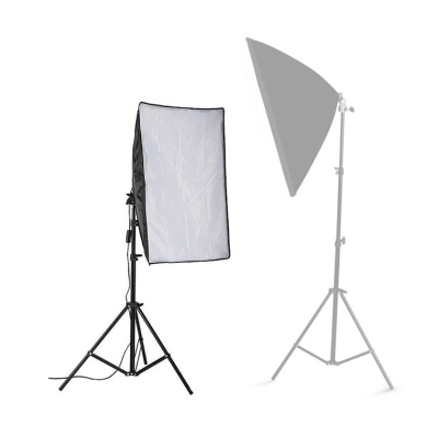 50x70cm Photo Lighting Studio E27 Softbox Video Kit + Stand (1unit)