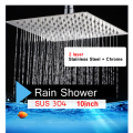 10 Inch Bathroom Stainless Steel Rain Shower Head Only(SUS304) 2 Layer