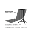 T Shape Portable Photo Studio Background Backdrop Stand Kit 200cm