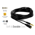 Gold Plated 3.5mm Stereo Audio Male to Female Jack Extension Cable