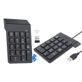 2.4G Wireless Wired Bluetooth USB Mini Numeric Keypad Mini 18 Keys 