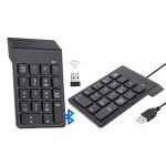 2.4G Wireless Wired Bluetooth USB Mini Numeric Keypad Mini 18 Keys 