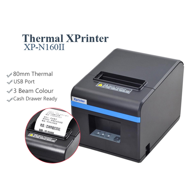 Xprinter Xp N Ii Thermal Printer Pos System Usb Lan Wifi Bluetooth