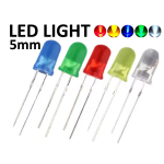100pcs 5mm LED Light White Yellow Red Green Blue Assorted Kit Arduino