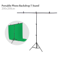 Portable Photo Studio Background Backdrop T Stand Kit 200x200cm