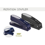 KW-triO 360 Degree Rotation 24/6 Stapler Heavy Duty Paper Binding