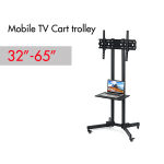Adjustable Mobile TV STAND 1500 Trolley for 32 to 65 inch Single Tray