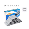 KW-triO 24/6 Bullets 13x6mm Metal Silver Staples 1000pcs (stock only)