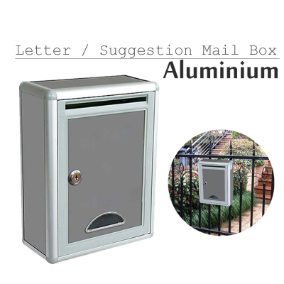 Mail Letter Post Suggestion Box Aluminum Wall Mounted Lockable Window