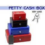 Portable Petty Cash Money Box Safe Key Lock