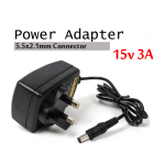 15V 3A Power Supply Adapter CCTV  AC to DC 5.5 x 2.5 mm