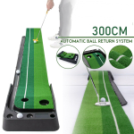 Golf Putter Trainer Putting Training Practice Grass Mat Indoor