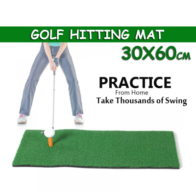 30x60cm Indoor Golf Practice Grass Mat Training Hitting Pad Golf Mat