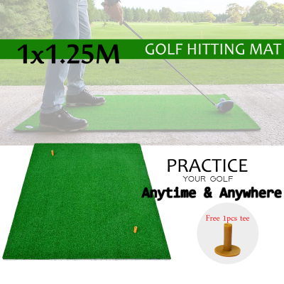 1x1.25M Indoor Golf Practice Grass Mat Training Hitting Pad Golf Mat