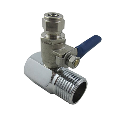 Water Filter Dispenser RO 1/2' Adapter + 1/4' Brass Valve install part