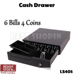 6 Bill 4 Coin Heavy Duty Cash Drawer with Metal Keylock RJ11 405C