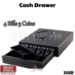 Heavy Duty Cash Drawer 4 Bills 3 Coins POS Cash Register