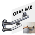 32mm 304 Stainless Steel Bathroom Toilet Safety Grab Bar Hand Handle