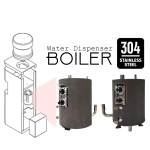 SUS304 Water Dispenser Heat Tank Heater Boiler Stainless Steel 1L