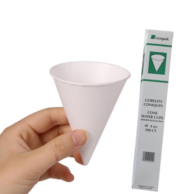 Disposable 200 pc Paper Cone Cups 4oz