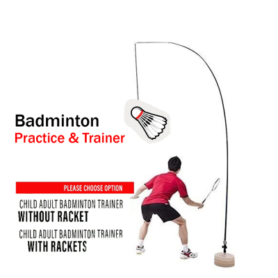 Badminton Trainer Solo Equipment Practice Training Tool Serve Hopper