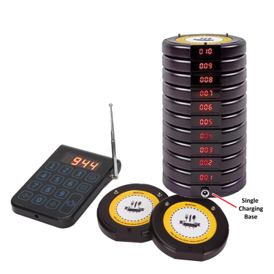 Round Buzzer 10 20 Large Pager Queue Restaurant Paging Calling System 