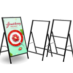 Single Side Metal A Frame Cafe Sign Board Display Poster Stand 60x90cm