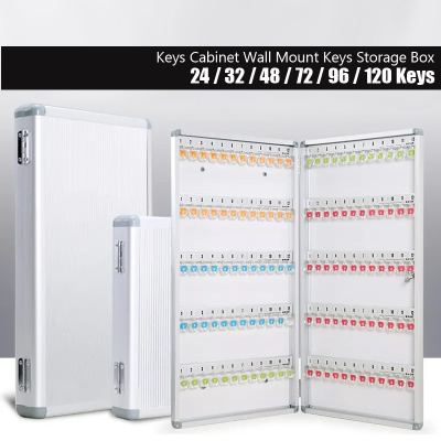 Aluminum Alloy Key Cabinet Wall Mounted Key box Storage key cards