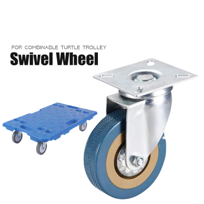 3"  Wheel Mounted Swivel for Trolley 45Kg Capacity