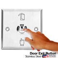 Door Access Control System Exit Button Release Switch Stainless Steel