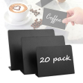 20 pcs Mini L shape Erasable Blackboard Menu Chalkboard Sign Price Tag